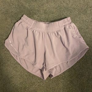 Light purple Lululemon Hotty hot shorts 2.5